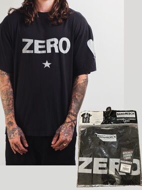 SMASHING PUMPKINS "ZERO" Band Tee Shirt Deadstock Mellon Collie BandMerch NWT S